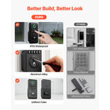 Keyless Entry Door Lock with Handle Set, Electronic Keypad Deadbolt