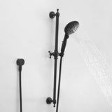 Handheld Shower Head with Slide Bar - 6 Settings Pause Switch