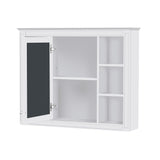 Modern White Wall-Mounted Medicine Cabinet 35" x 27.5