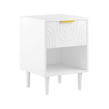 Engineered Wood Nightstand White