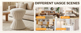 Multifunction Velvet Ottoman, Upholstered Vanity Stool Chair