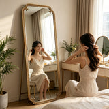 Full Length Mirror with Stand, 70.1"x31.9" Floor Standing Large Dressing Mirror