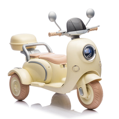 12V Two motors Kids Ride On Level Up Two-seater  Electric Motorcycle,Three-wheel