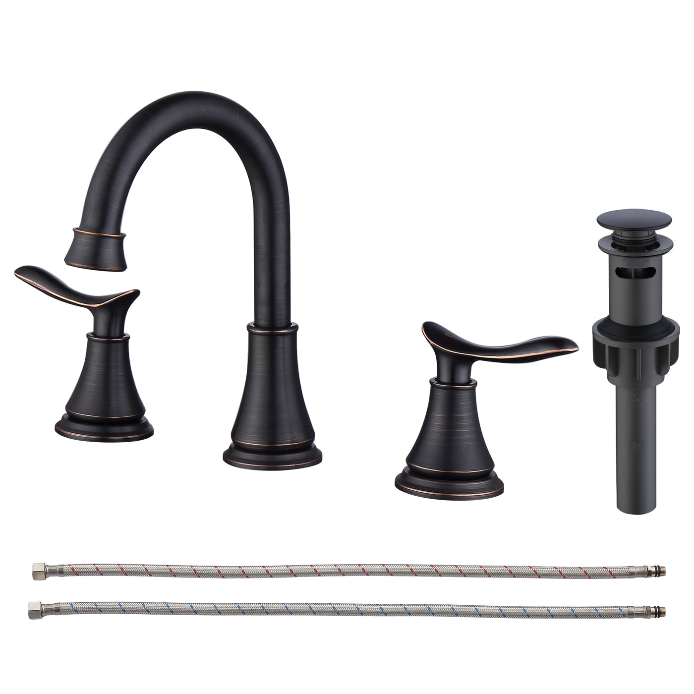 8" Widespread Bathroom Sink Faucet Oil Rubbed Bronze 3 Hole