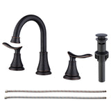8" Widespread Bathroom Sink Faucet Oil Rubbed Bronze 3 Hole