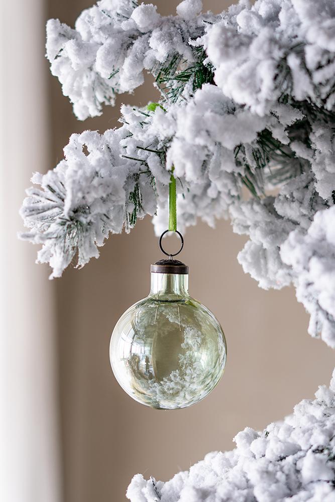 3' x 3' x 4' Long Neck Ball Ornaments, Glass Decorative Hanging Ball Christmas T