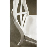 Cross-Back Dining Chairs - Hardwood - Smoky White - Set of 2