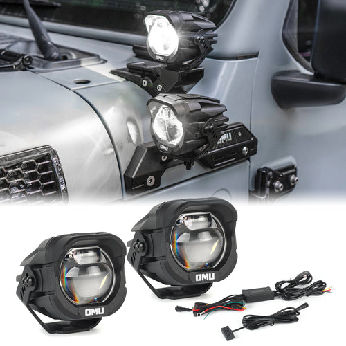 OMU Genesis A-Pillar LED Spotlight for Trucks Jeep Ford ATV
