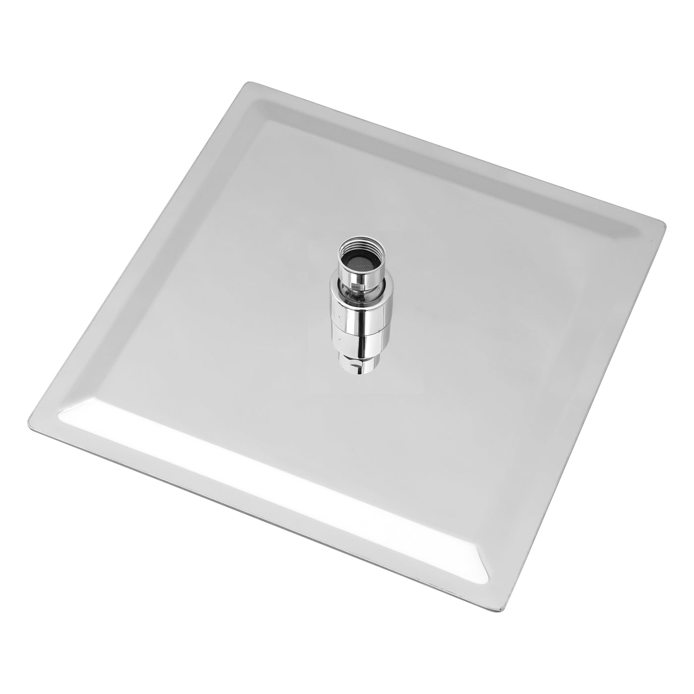 10-Inch Square Rainfall Shower Head Chrome Stainless Steel Wall Ceiling Mount