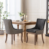 Ultra Side Dining Chair, Thickened fabric chairs with neutrally toned solid