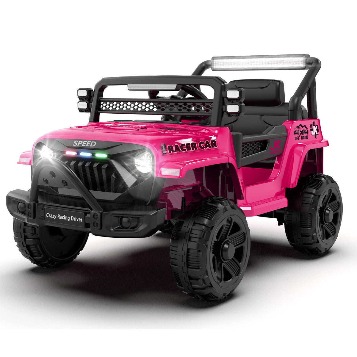 12V Kids Ride On Electric Truck Car W/Parents Control,2WD,Four-wheel suspension,