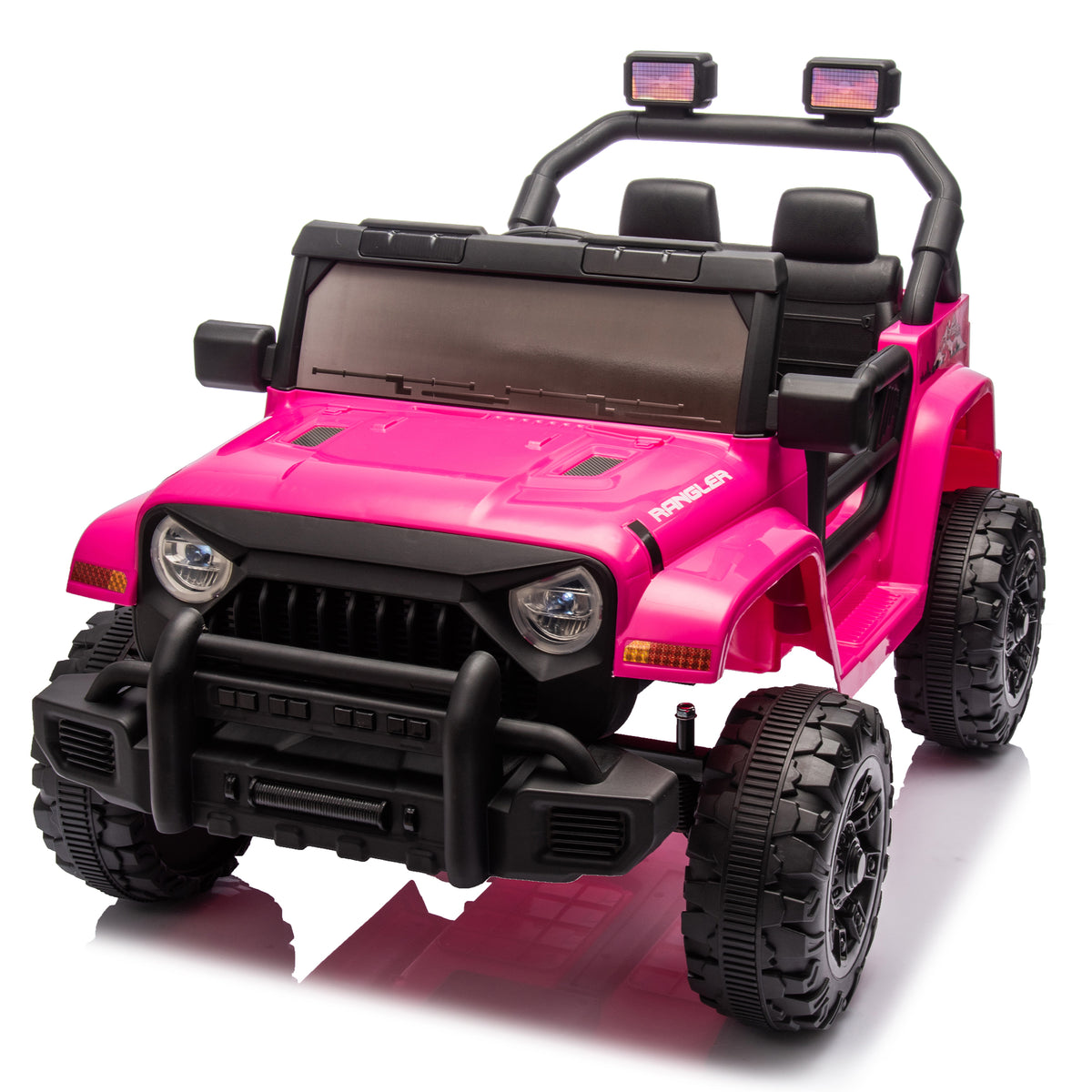 12V Kids Ride On Electric Car W/Parents Control,Dual drive, Four-wheel Suspensio