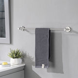 Bathroom Hardware Set - 4 Piece - Brushed Nickel - Wall Mount