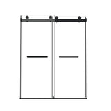 Frameless Double Sliding Shower Door 56-60"W x 74"H 8mm