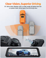 The Legend 3CH Waterproof Mirror Dash Cam 1080P 60fps 3-Cam