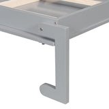 Queen Engineered Wood Murphy Bed Gray