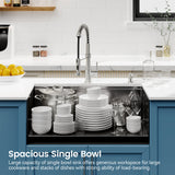 Stainless Steel Undermount Kitchen Sink 30"x19" Single Bowl
