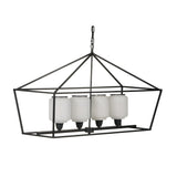 Industrial Iron Chandelier Hanging Light Fixture Kitchen Dining