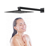 12 Inch Black Rain Shower Head