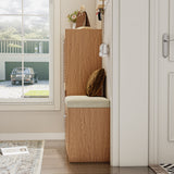 Multi functional Shoe Storage Cabinet with Bench & 7+3 Storage compartment