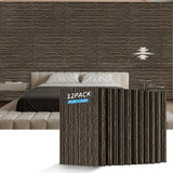 3D Faux Stone Wall Panels, 12 PCS PU Wainscoting Panel for Interior Wall Decor