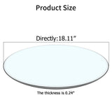Round Glass Dining Table Transparent