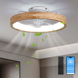 20" Low Profile Ceiling Fan with Light, Dimmable LED, Remote