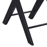 Accent Table - Modern - White & Black - Built-In USB Port & Drawer