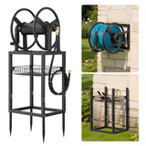 Wall Mounted Garden Hose Reel 200ft 5/8" Bronze