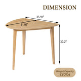 Engineered Wood Dining Table Natural 39"