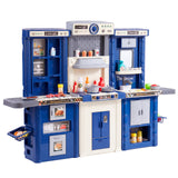 Christmas Gift! Kitchen Playset Kids Pretend Cooking Play Toy 74 Piece Accessori