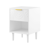 Engineered Wood Nightstand White
