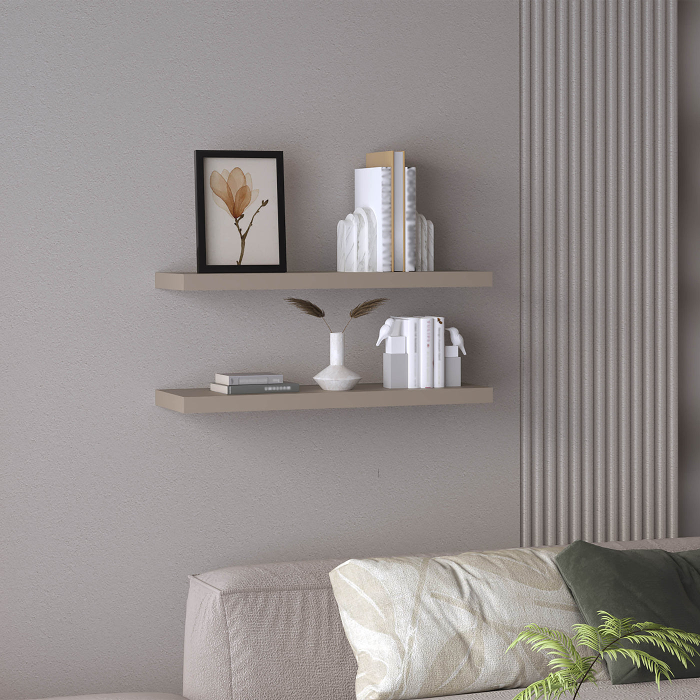 Floating Wall Shelves Set of 2, 31.5" Wide Storage Decor