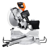 Sliding Compound Miter Saw 12-In Blade 15 Amp Motor Corded Double Bevel 60-Tooth