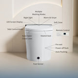 Smart Toilet with Bidet Seat Built-in, Auto Open/Close Seat, Foot Sensor