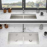 39-inch Built-in Kitchen Sink with Mixing Bowl Worktop