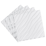3D Wave Wall Panels 12-Pack 32 Sq.Ft PVC White Matte