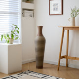 Hand-Woven PVC Rattan Floor Vase, 39.3 Inch Tall Decorative Vase