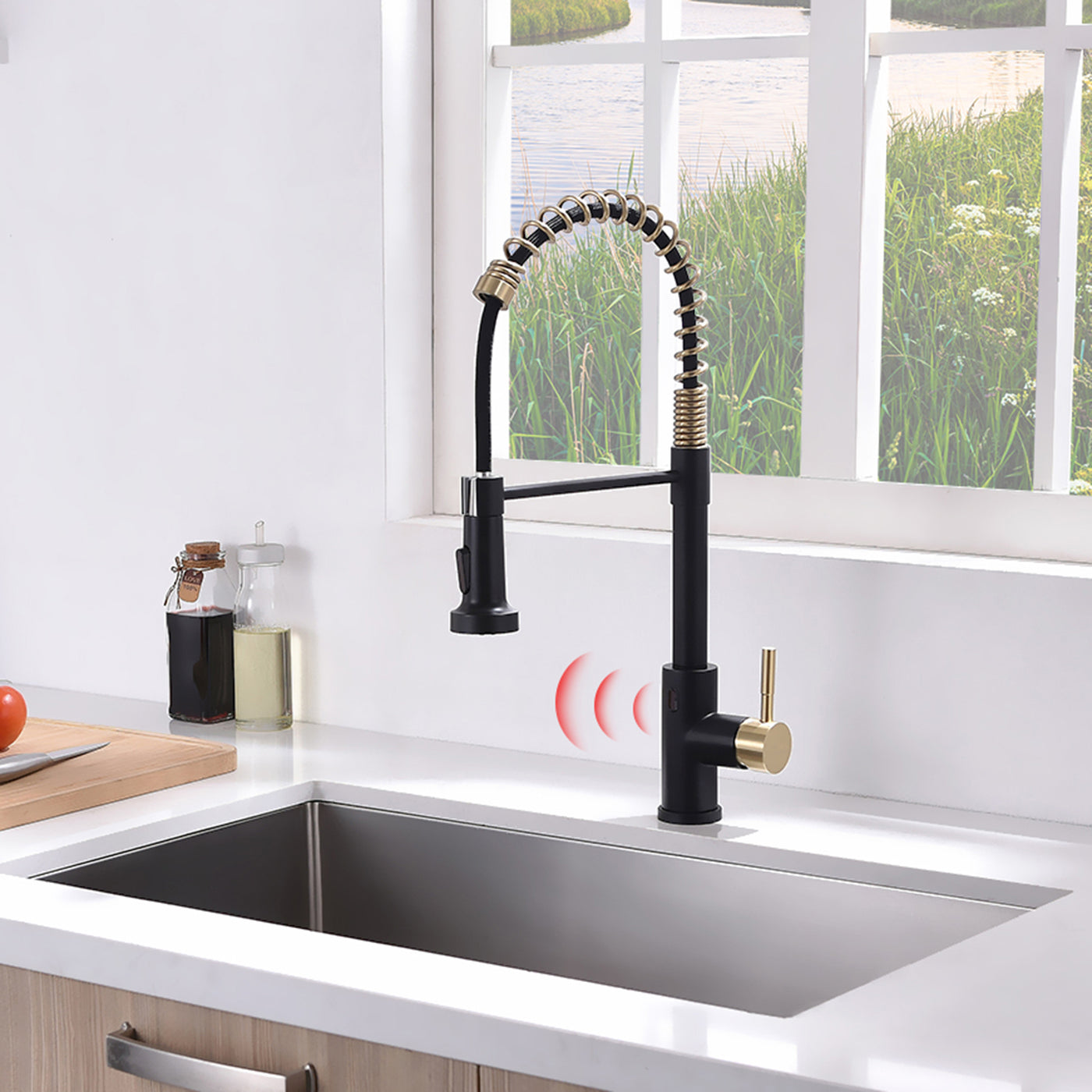 Touchless Automatic Smart Kitchen Faucet Black