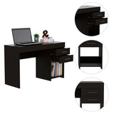 Writing Computer Desk - Two Drawers - Cabinet - 47.2"W