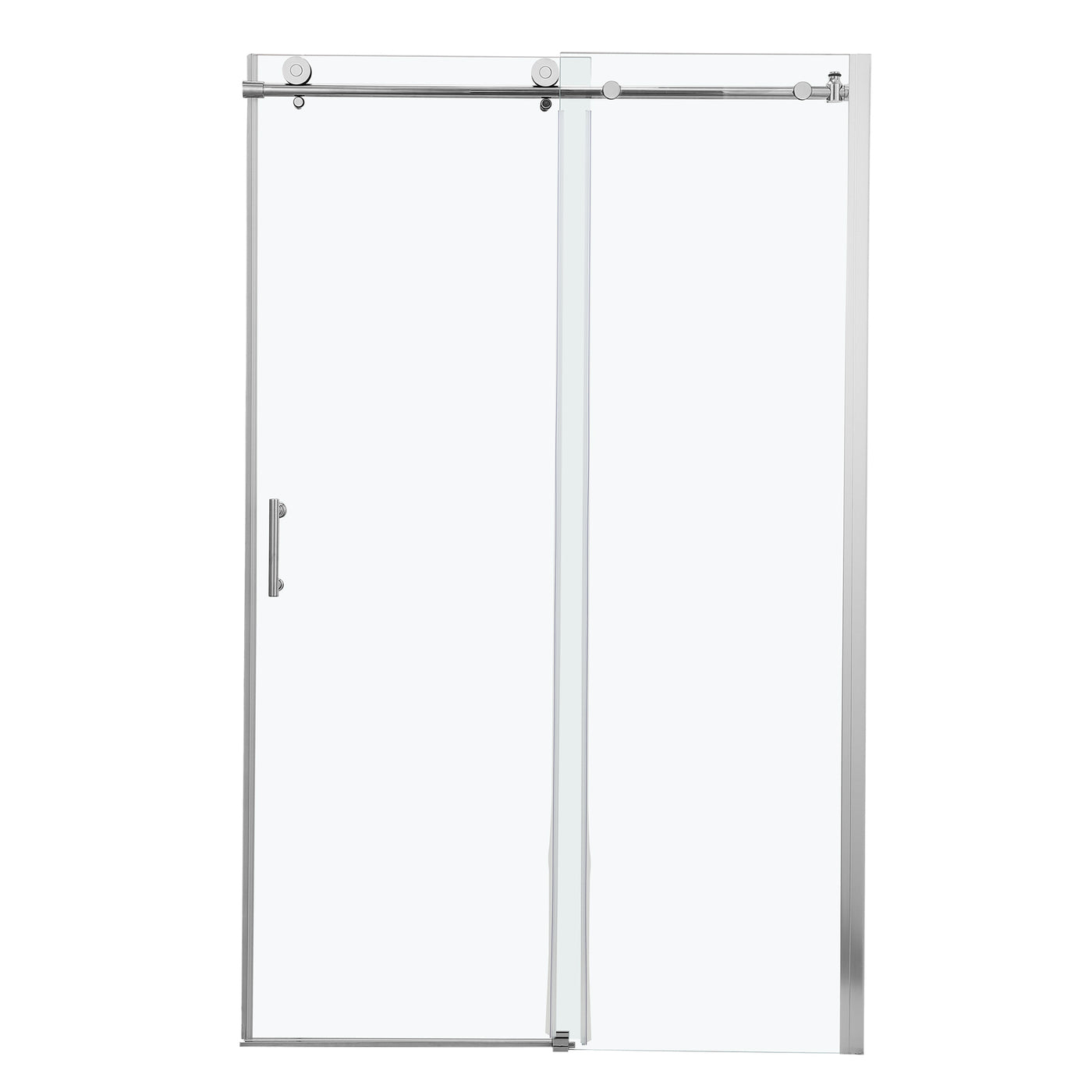 Chrome Single Sliding Bypass Shower Enclosure 48"W x 76"H 8mm