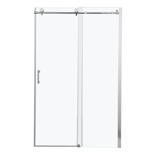Chrome Single Sliding Bypass Shower Enclosure 48"W x 76"H 8mm