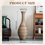 Hand-Woven PVC Rattan Floor Vase, 39.37 Inch Tall Decorative Vase