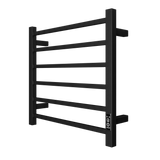 Towel Warmer 6 Bar Electric Heated Towel Rack Wall Mount Plug-in/Bath Towel