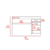 Writing Computer Desk - Two Drawers - Cabinet - 47.2"W