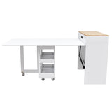 Engineered Wood Dining Table Natural Walnut 37"