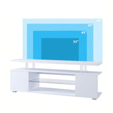60 Inch TV Stand Entertainment Center Media Storage Console White