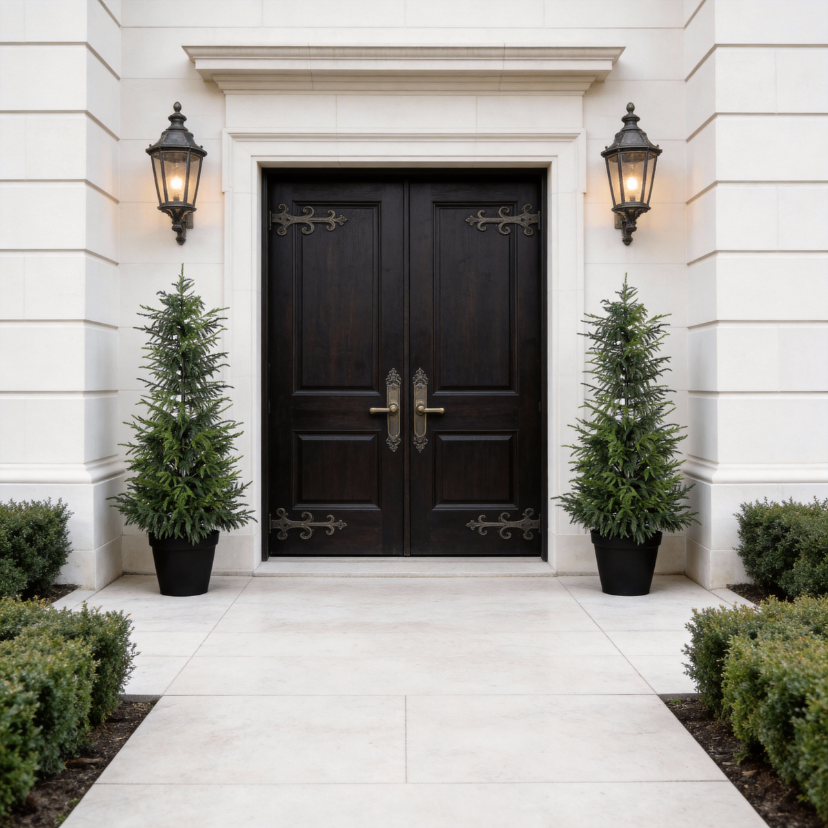 4FT Artificial Real Touch Norfolk Pine Tree 2pcs/set, Potted Plants for Christma