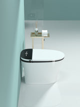Smart Toilet with Bidet Built in, ADA One-Piece Toilet Auto Open/Close & Flush
