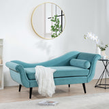 Chaise Lounge with Scroll Arms